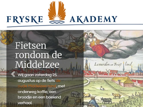 Fryske Akademy Leeuwarden webdesign